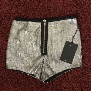 NWT UNIF Sequin Shorts Hot pants Size M